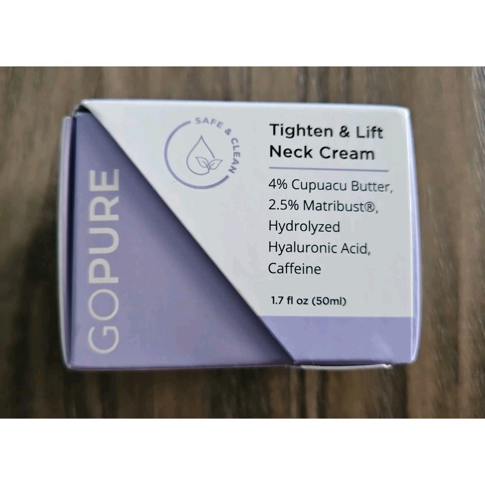 GOPURE Tighten & Lift Neck Cream Firming Moisturizer 1.7 fl oz/50ml  Exp:11/28